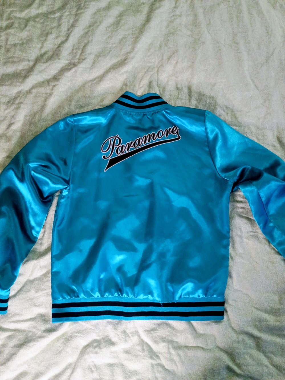 Paramore Satin Varsity Bomber Jacket